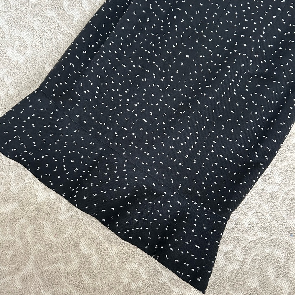 Sara Campbell 8 vintage black white wool sleeveless lined dress - Picture 5 of 9